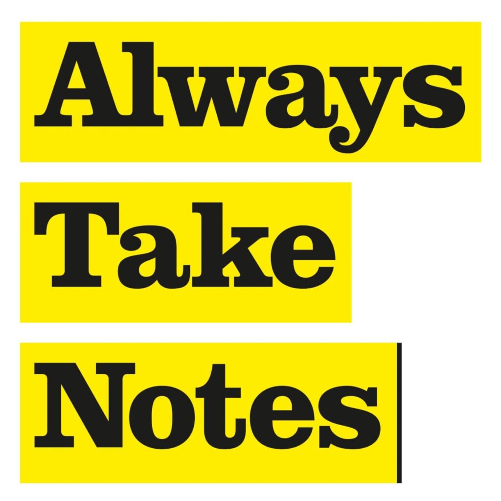 Always Take Notes logo