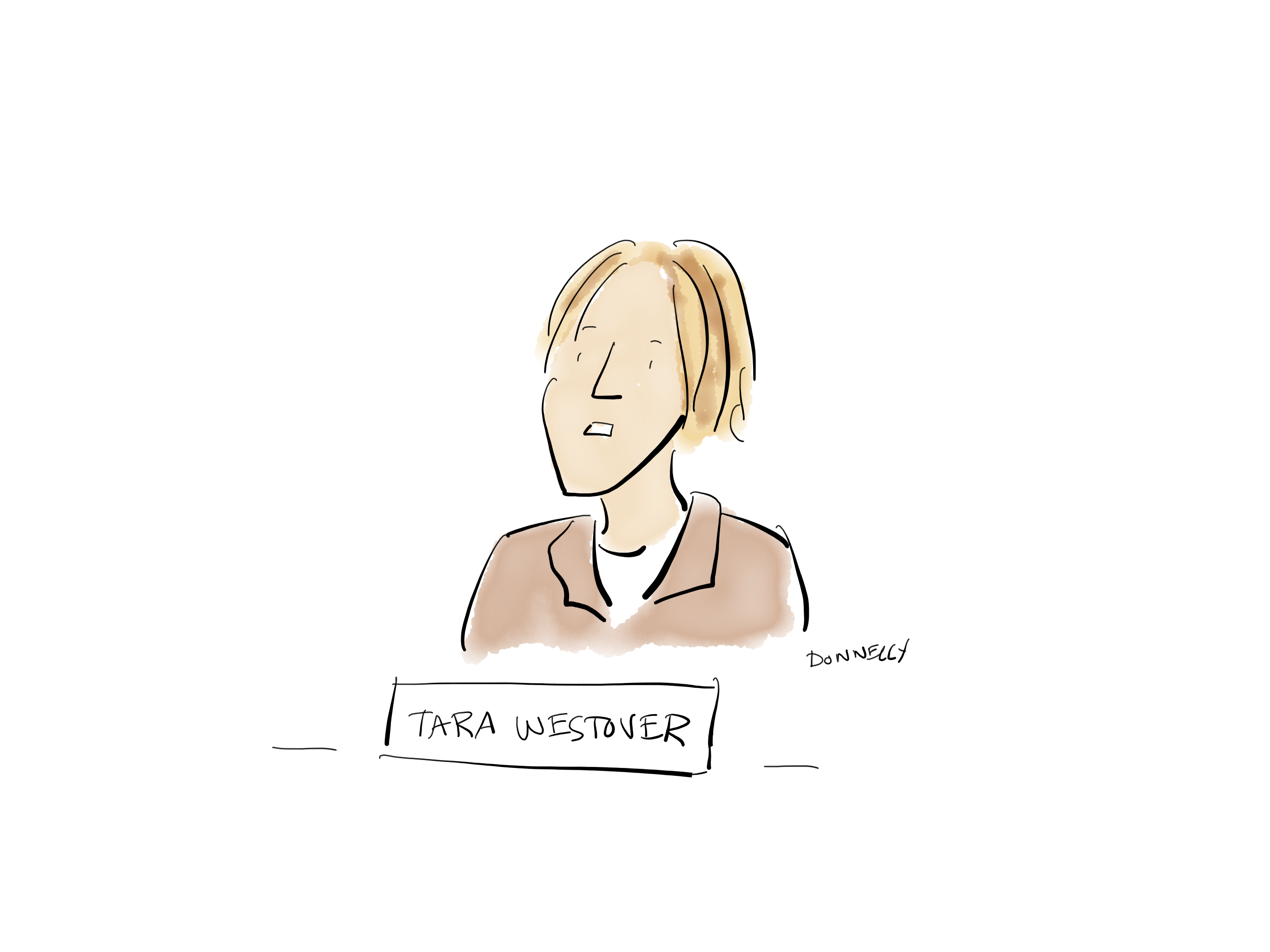 Drawing of the PEN America Emergency World Voices Congress of Writers, with Tara Westover