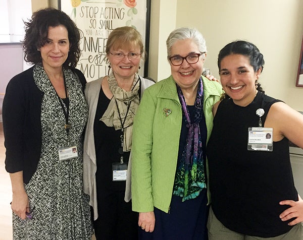 Participants of the Arts and Humanities Program: Julia Langley, Martha Vance, Lauren Kingsland and Alison Waldman