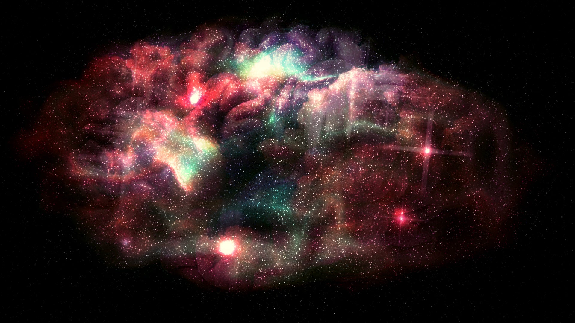 Brain-shaped nebula