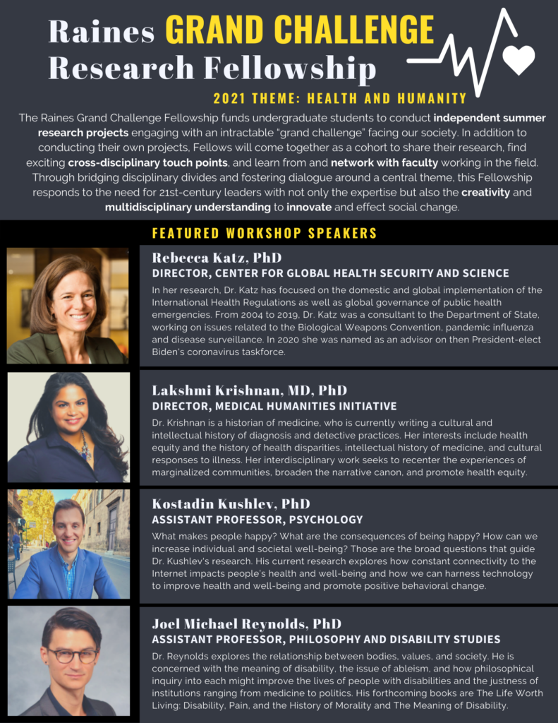Banner for "The 2021 Lisa J. Raines Grand Challenge Fellowship"