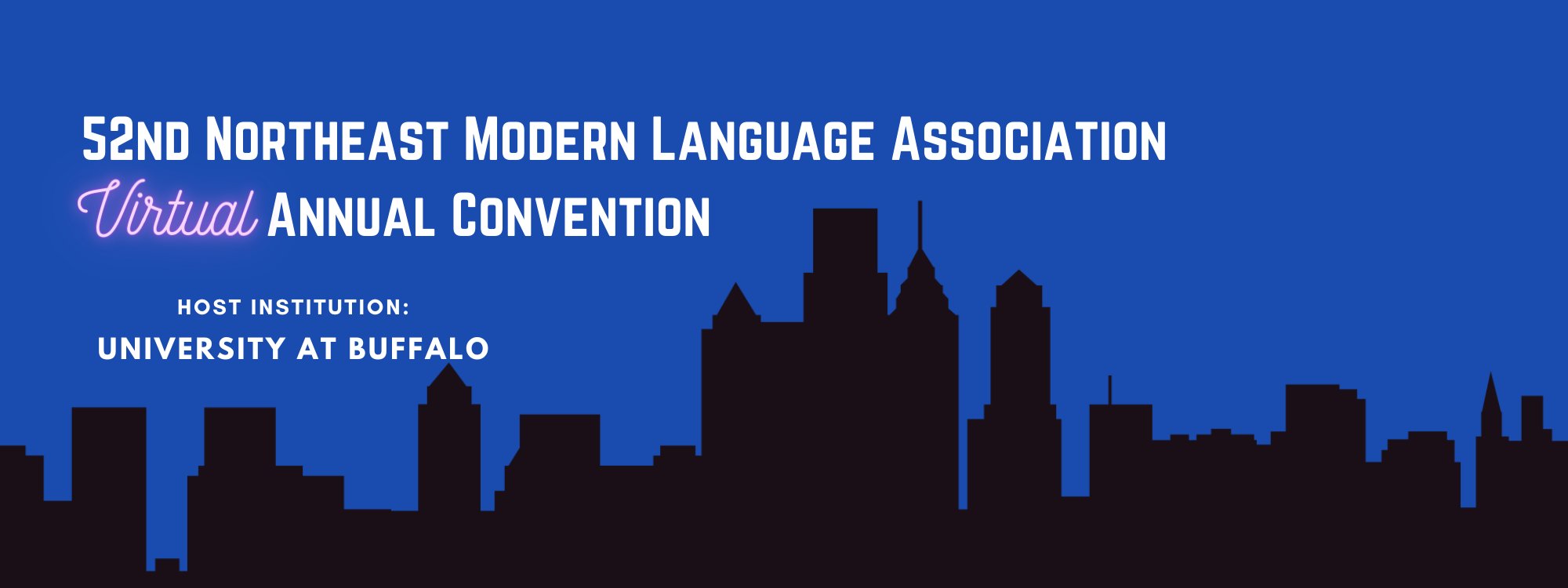 Northeast Modern Language Association 52nd Annual Convention banner