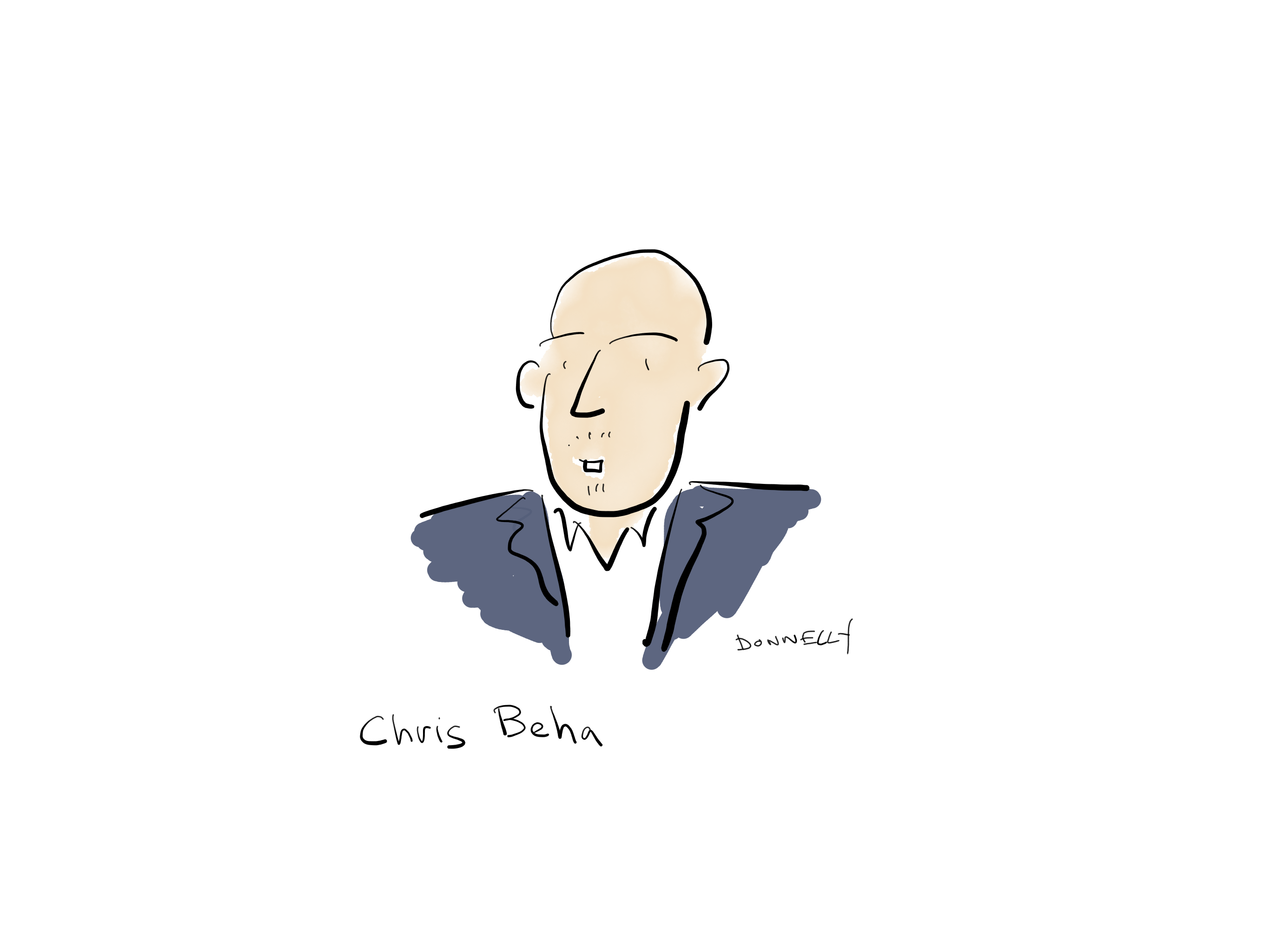 Drawing of the PEN America Emergency World Voices Congress of Writers, with Chris Beha