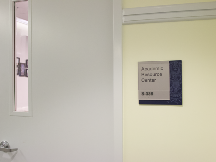 Academic Resource Center door