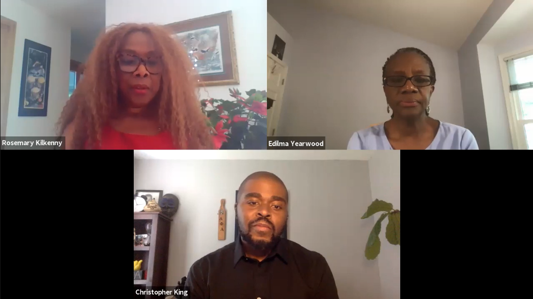 Conversation on The Growing Crisis of Health Disparities In American Society, featuring Dr. Christopher King, Dr. Edilma Yearwood and Rosemary Kilkenny